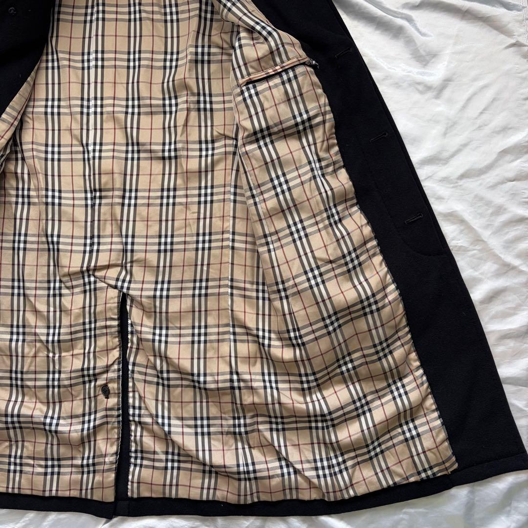 バーバリー　ブラックレーベル　ステンカラーコート M カシミヤ10%入り