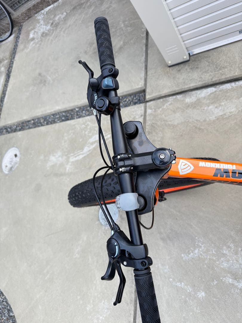 【ほぼ未使用】極太タイヤ27インチ ファットバイク オレンジ 室内保管