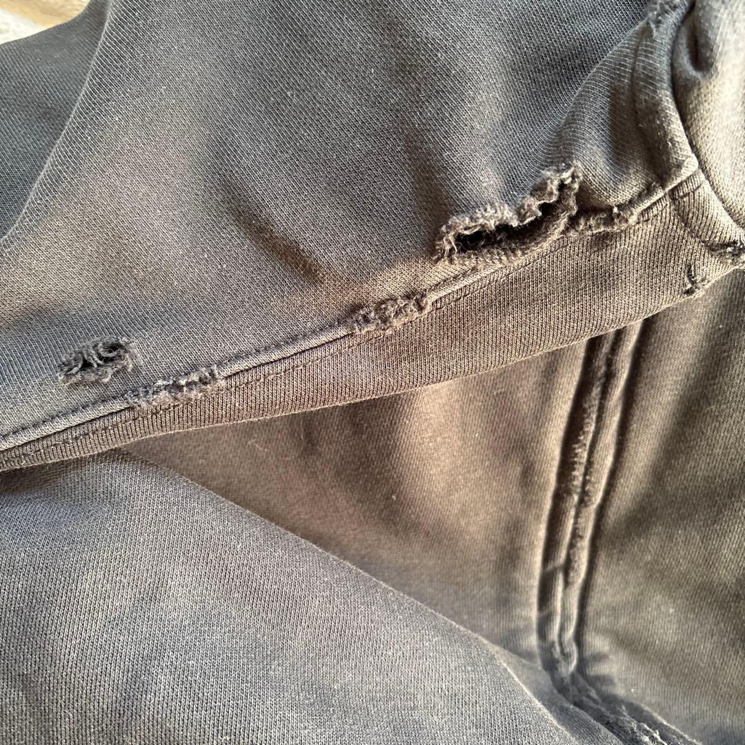 ケ*ク様 BALENCIAGA ロゴ フルジッパーパーカー ブラック