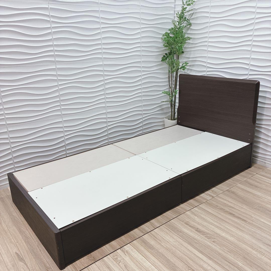 ◇大阪府 神戸市 配達料無料！◇ニトリベッドフレーム◇シングル◇収納付き◇