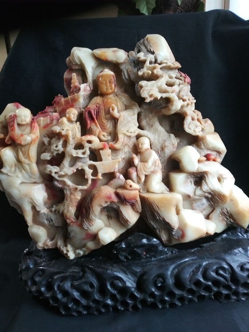 寿山石　置物　中国工芸品　NO.583