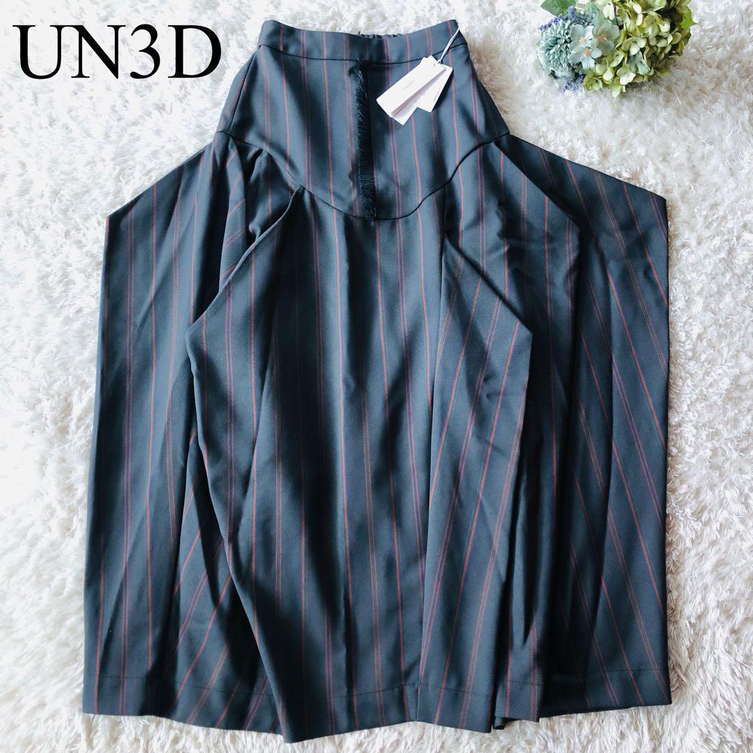 5.2万✨未使用 24年 アンスリード マルチピンストライプタックスカート