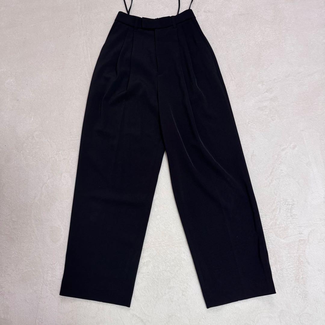 24SS イエナ サスペンダーツイルパンツ オールインワン XS ブラック 34