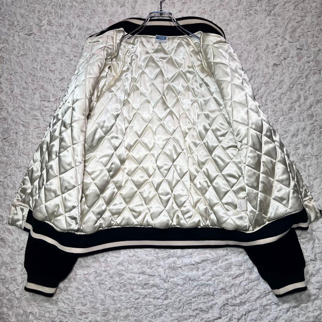 『激レア』　Disney スカジャン　ベロア　刺繍　希少　ブラック　【L】