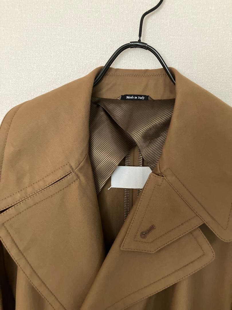 【極美品】白タグ メゾンマルジェラ トレンチコート オーバーサイズ 42