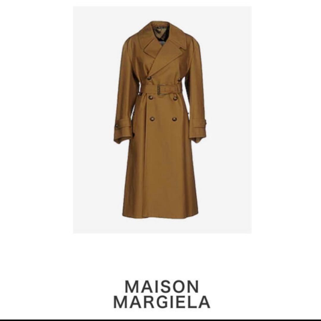 【極美品】白タグ メゾンマルジェラ トレンチコート オーバーサイズ 42