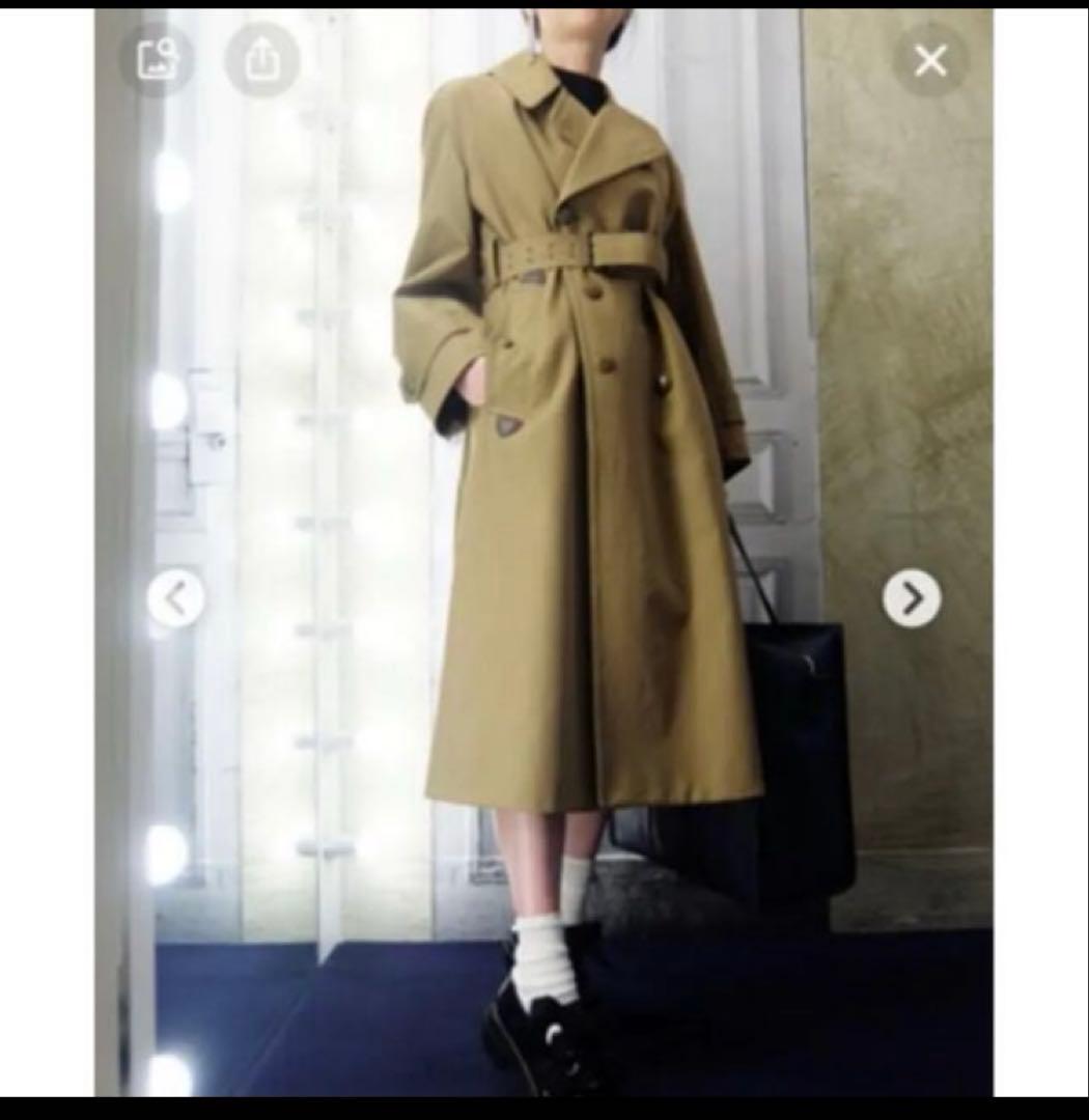 【極美品】白タグ メゾンマルジェラ トレンチコート オーバーサイズ 42