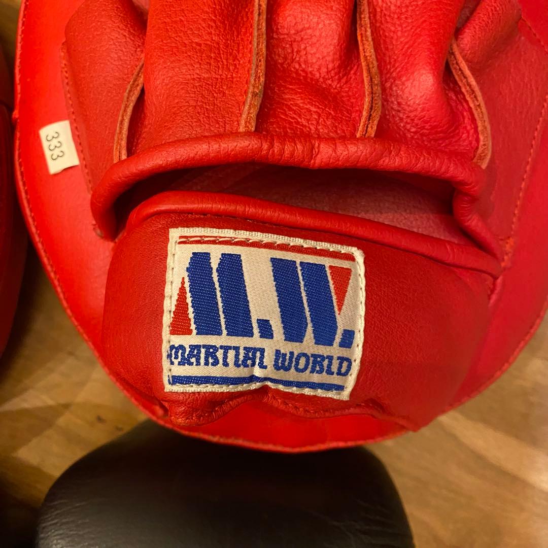 MARTIAL WORLD マーシャルワールド　パンチングミット　グローブセット