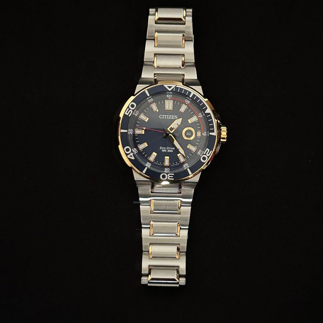 シチズンCITIZEN Eco-Drive WR 200 ネイビーブルー