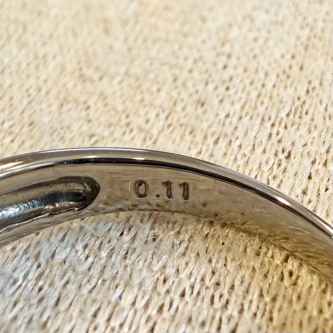 Pt900 血赤珊瑚1.73ct ダイヤ0.11ct リング 新品 13号