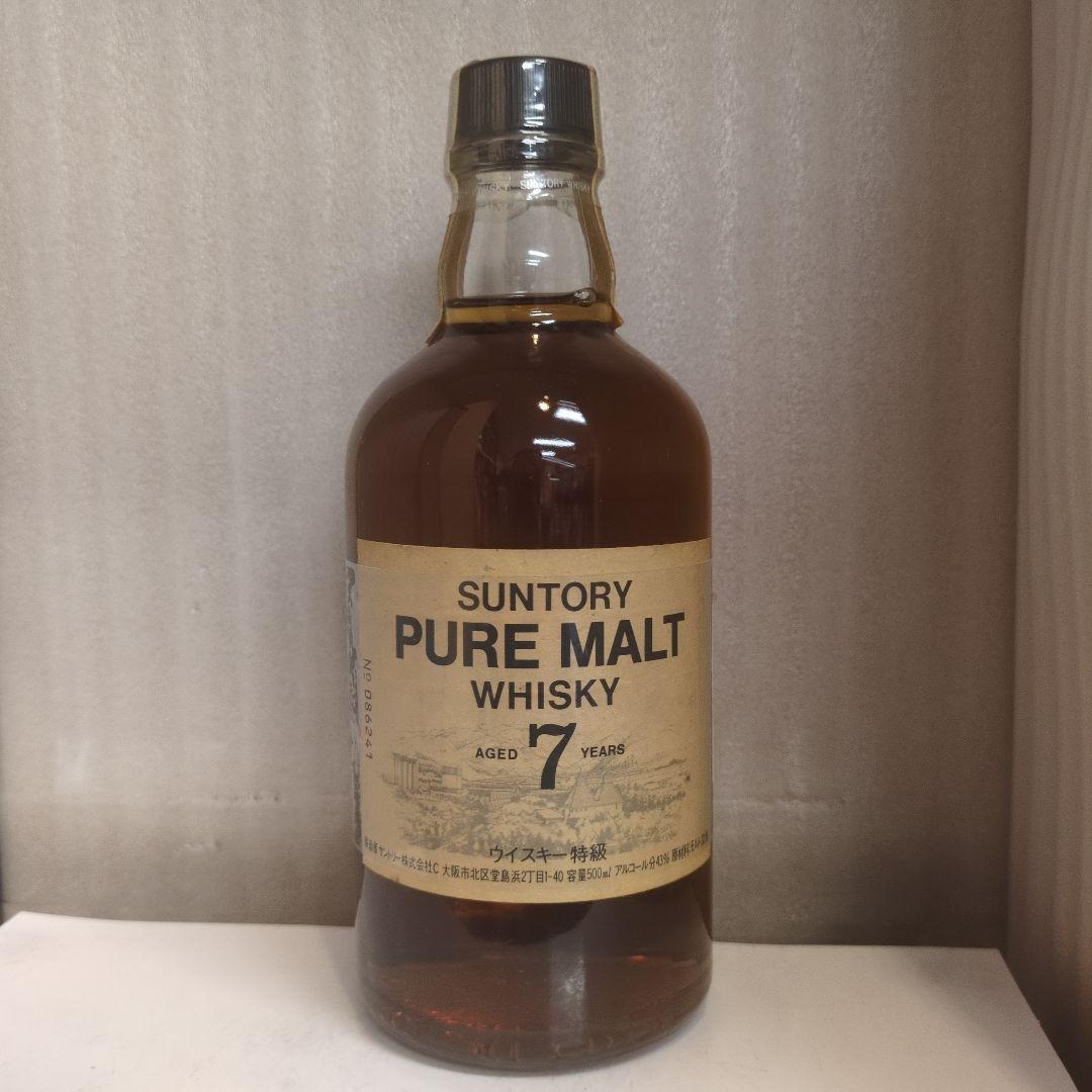 希少　サントリーピュアモルト7年　特級　 7年 500ml