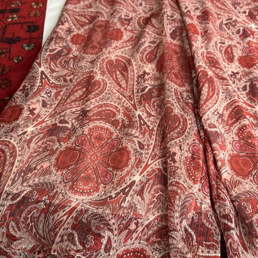 美品ANAYI 楊柳ペイズリーオールインワン36サイズ