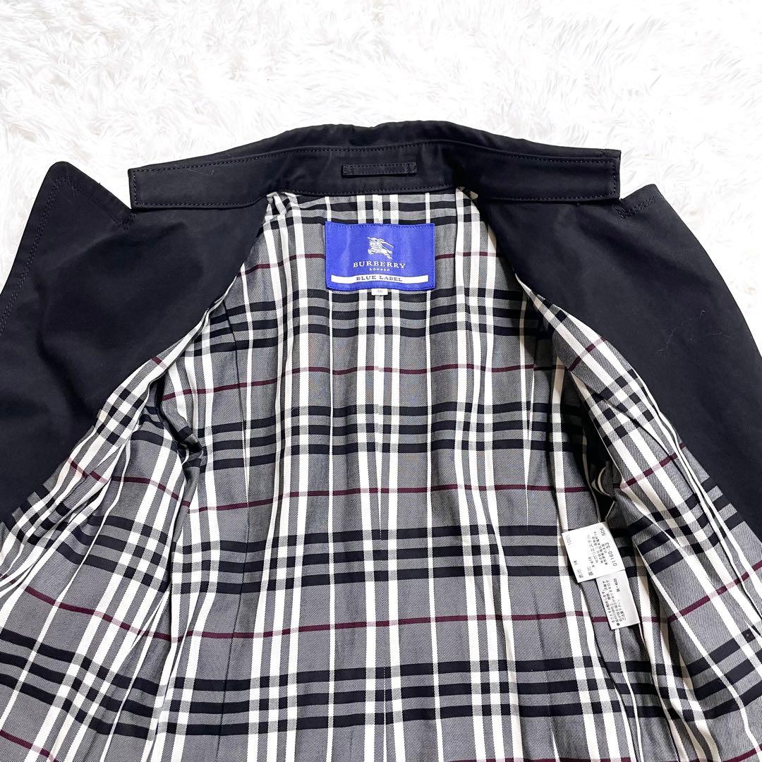 美品✨ BURBERRY BLUE LABEL トレンチコート 38 黒