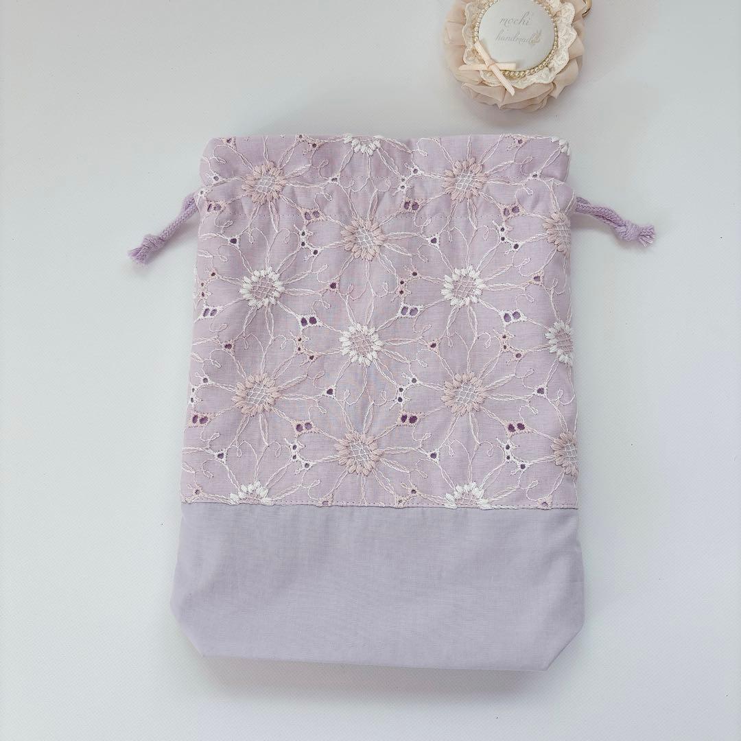 りいmama♡様　レッスンバッグ　上履き袋　体操着袋　ヌビ　ハート　キルト