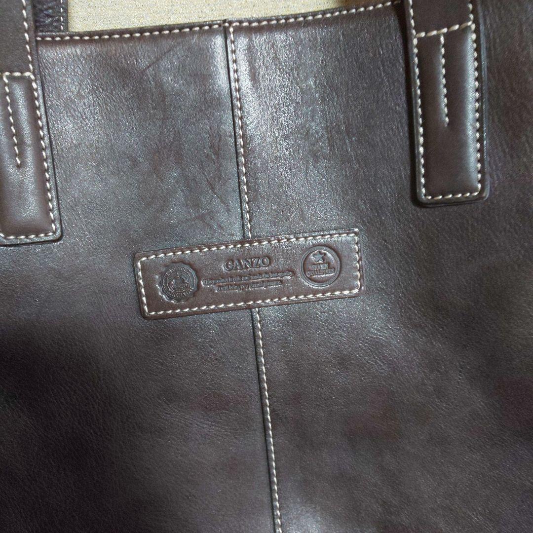 ダークブラウン レザートートバッグ