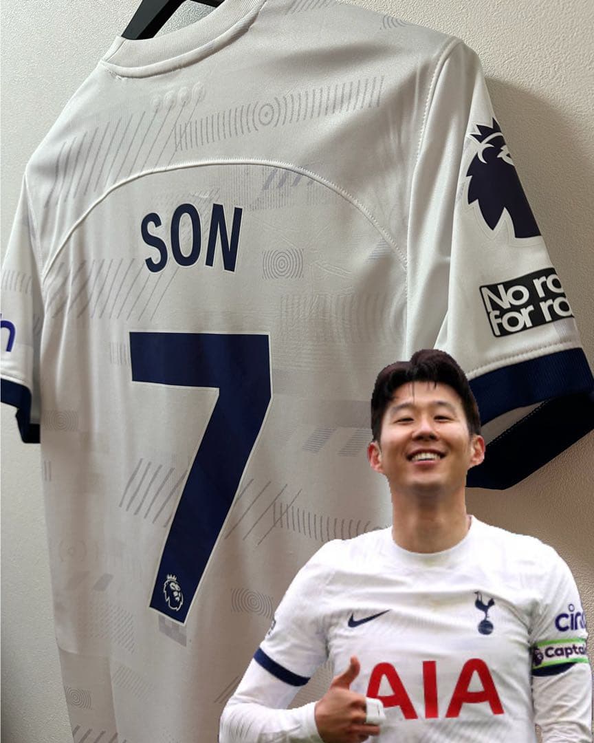 ソンフンミン　ユニフォーム　トッテナム　プレミアリーグ　23/24（H）