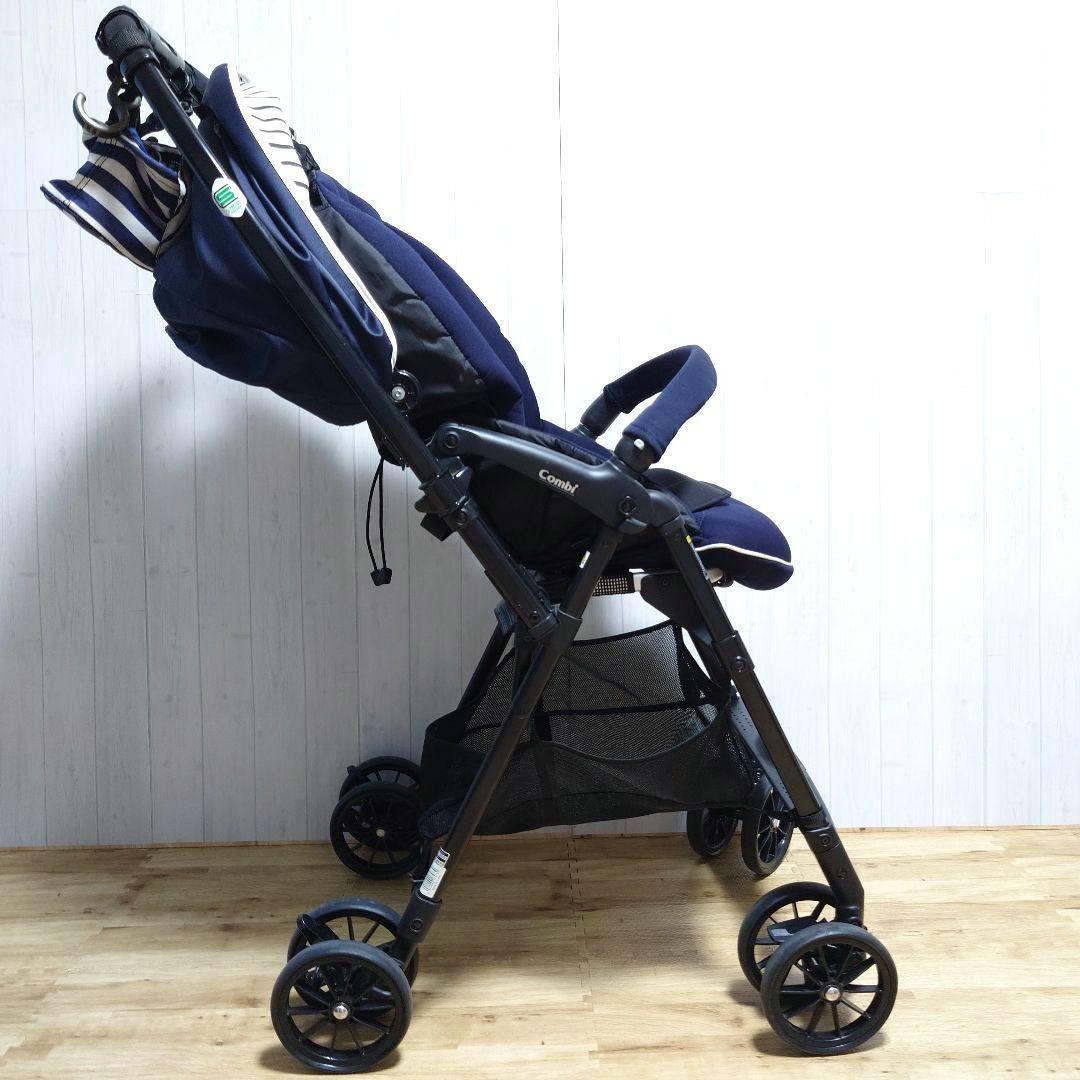 ✩美品✩ コンビ スゴカル ハンディ エッグショック ネイビー ベビーカー