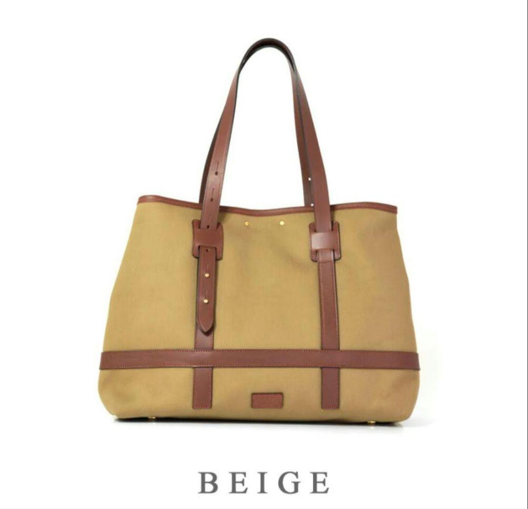 新品！CROOTS サムブラウントートバッグ ベージュ 英国製(定価65000)