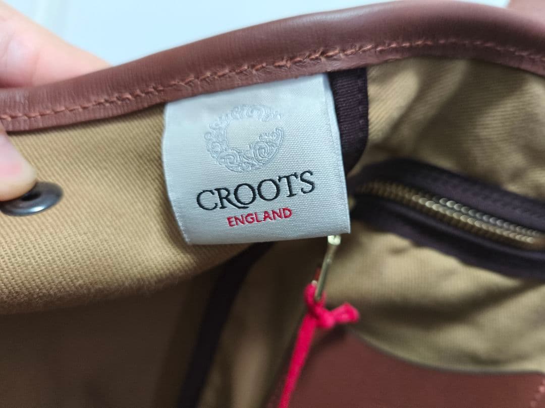 新品！CROOTS サムブラウントートバッグ ベージュ 英国製(定価65000)