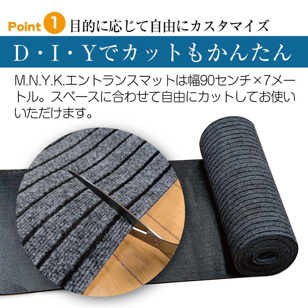 玄関マット フロアマット 多用途 90cm×7m 裁断自由