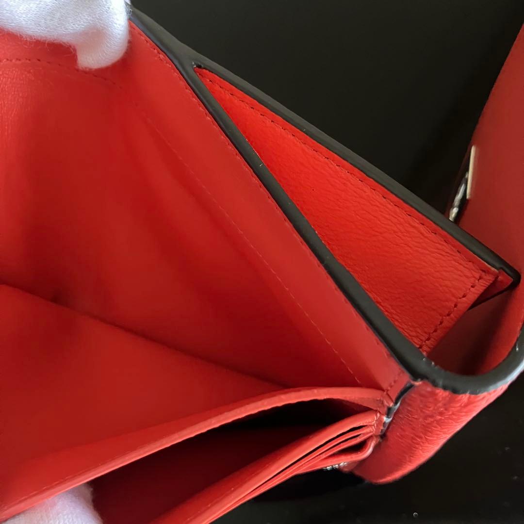 フェンディ　ピーカブー　FENDI JP PEEKABOO WALLET レッド