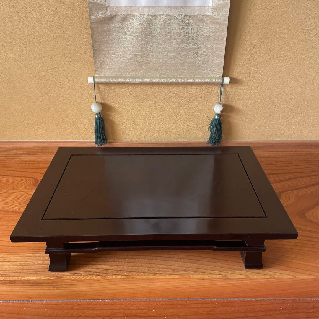 【唐木】[高級] 紫檀 花台 盆栽台 飾り台 木製 天然木 ビンテージ品