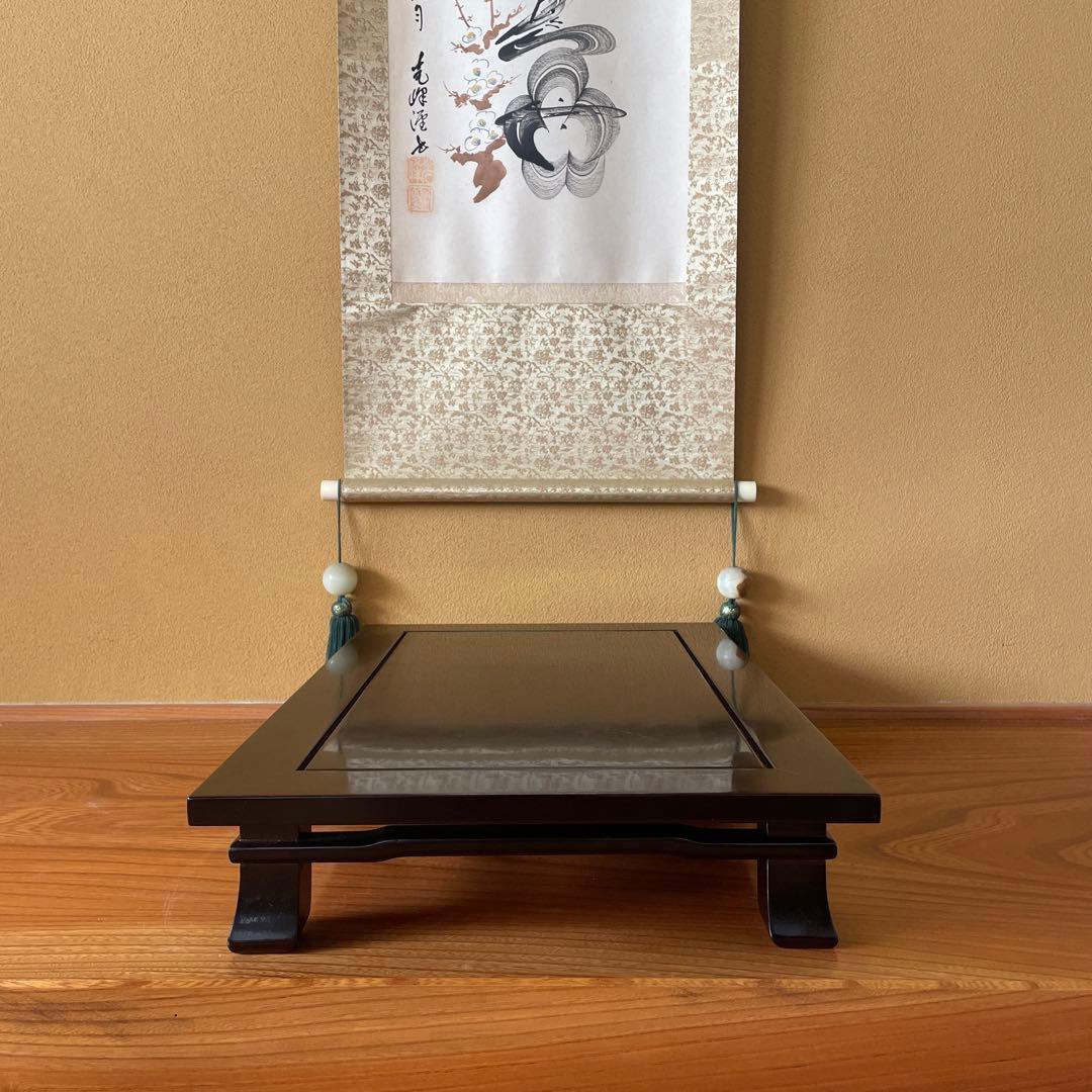 【唐木】[高級] 紫檀 花台 盆栽台 飾り台 木製 天然木 ビンテージ品