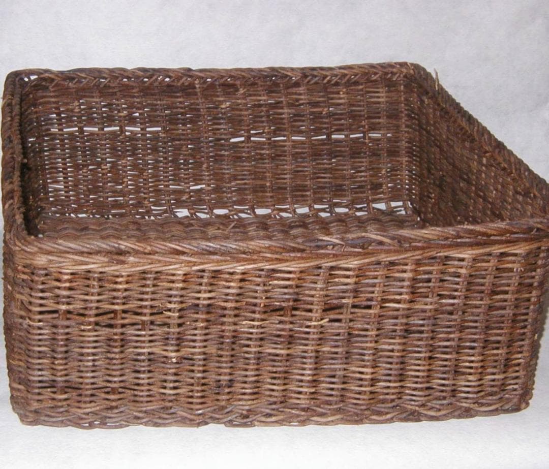 あけび篭「並編角篭（４６ｘ４６ｘ１９ｃｍ）」【 送料確認用出品 】