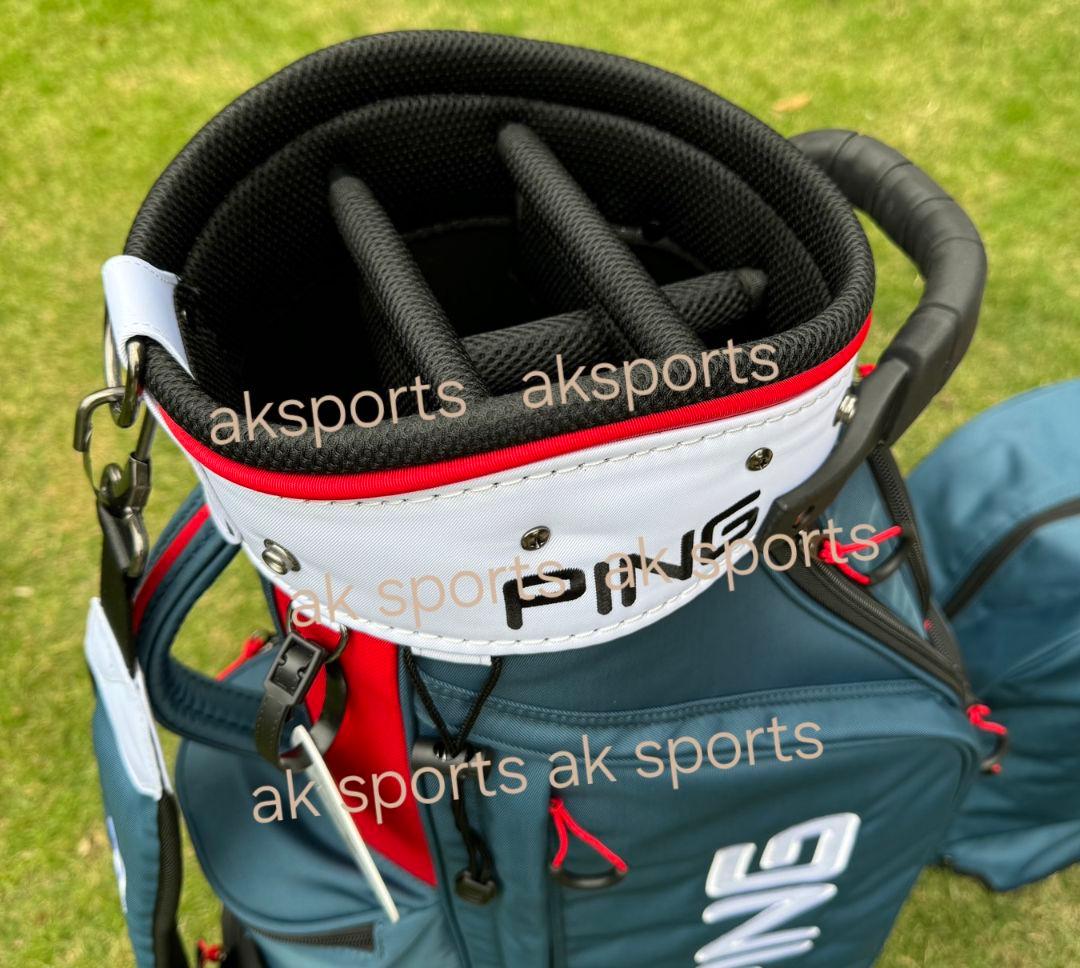 即発送対応★PING キャディバッグ ブラック/レッド