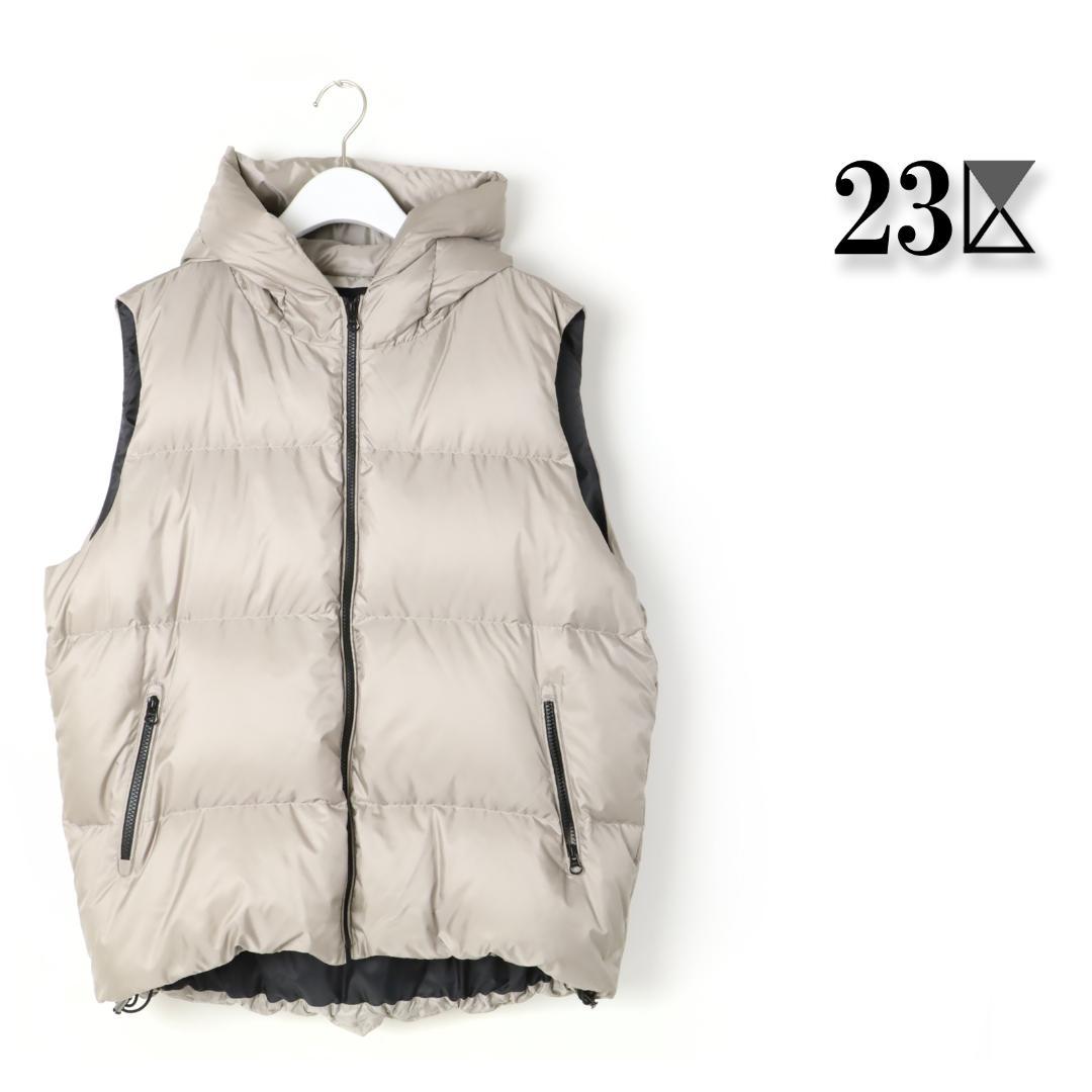 593 新品 今季 23区 ダウンベスト ダウンフーデット ベスト 38