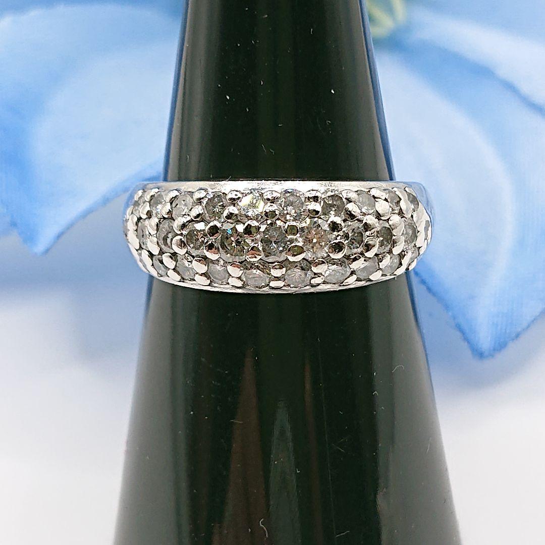 リリコ様1カラット パヴェリング 天然ダイヤモンドリング アンティークPt900