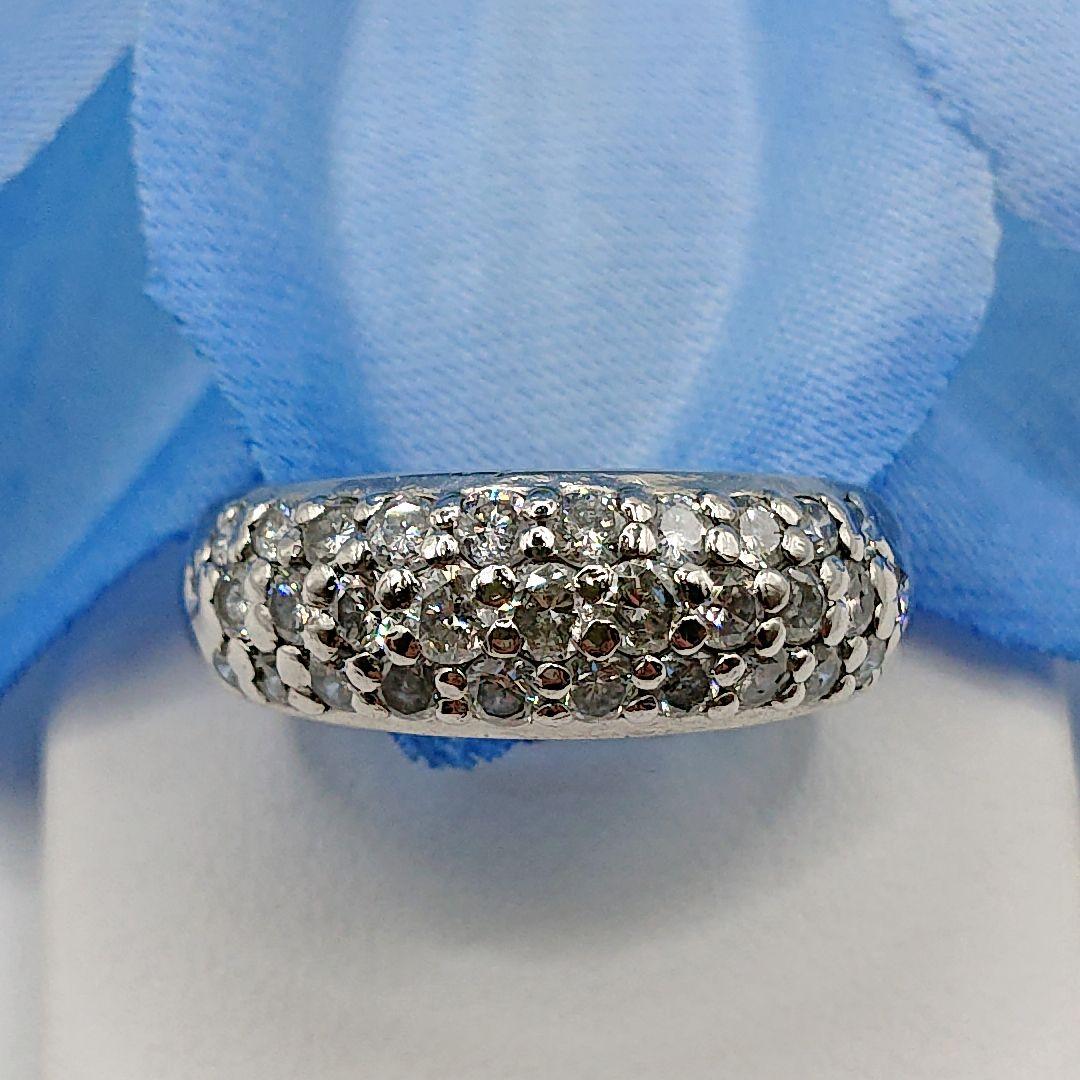 リリコ様1カラット パヴェリング 天然ダイヤモンドリング アンティークPt900