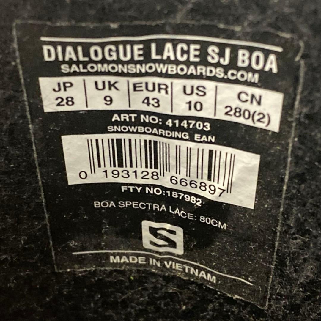 【即日発送】SAOMON DIALOGUE LACE SJ BOA 28cm