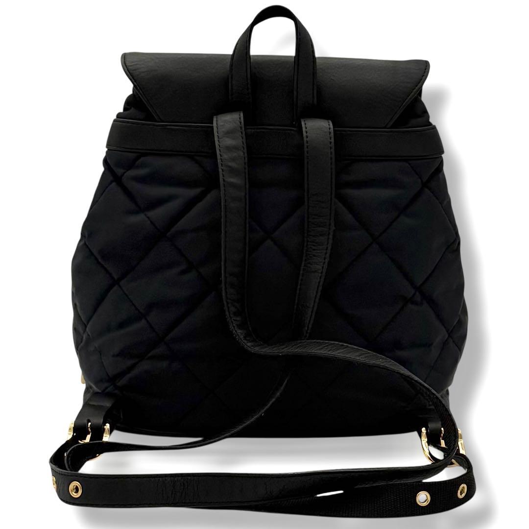 未使用級 ブルーレーベル クレストブリッジ リュック レザー × ナイロン