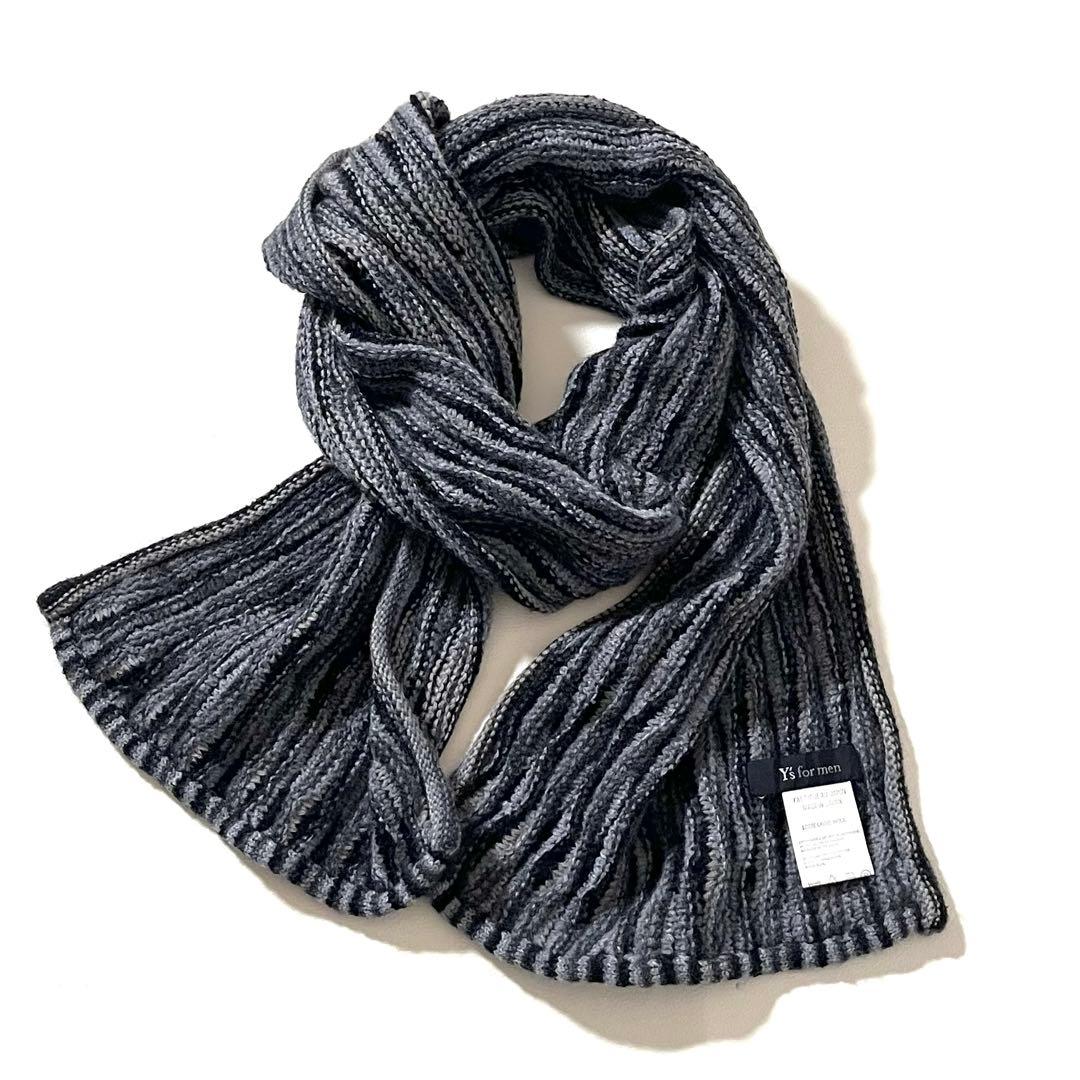 【美品】ワイズフォーメン　ニット マフラー　90s アーカイブ　ヨウジヤマモト