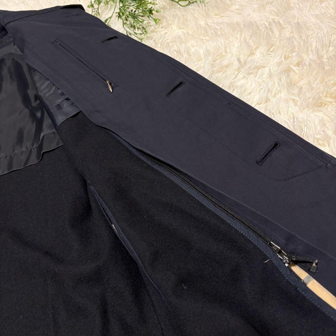 【美品✨】ブルックスブラザーズ 比翼ステンカラーコート 38ファスナー式ライナー