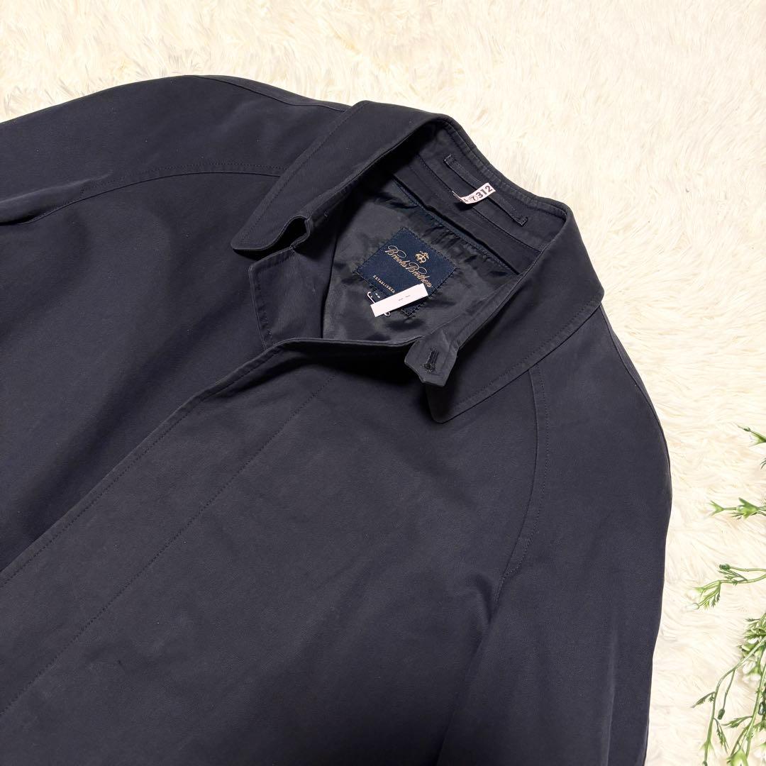 【美品✨】ブルックスブラザーズ 比翼ステンカラーコート 38ファスナー式ライナー