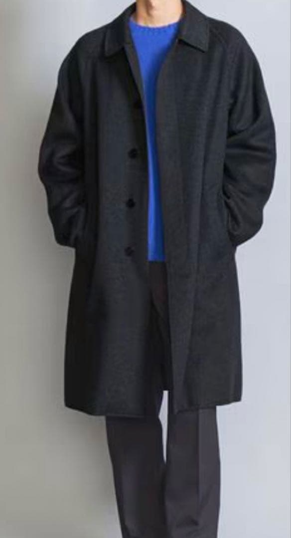 ショートビーバーフィニッシュ リバーメルトン バルカラー コート