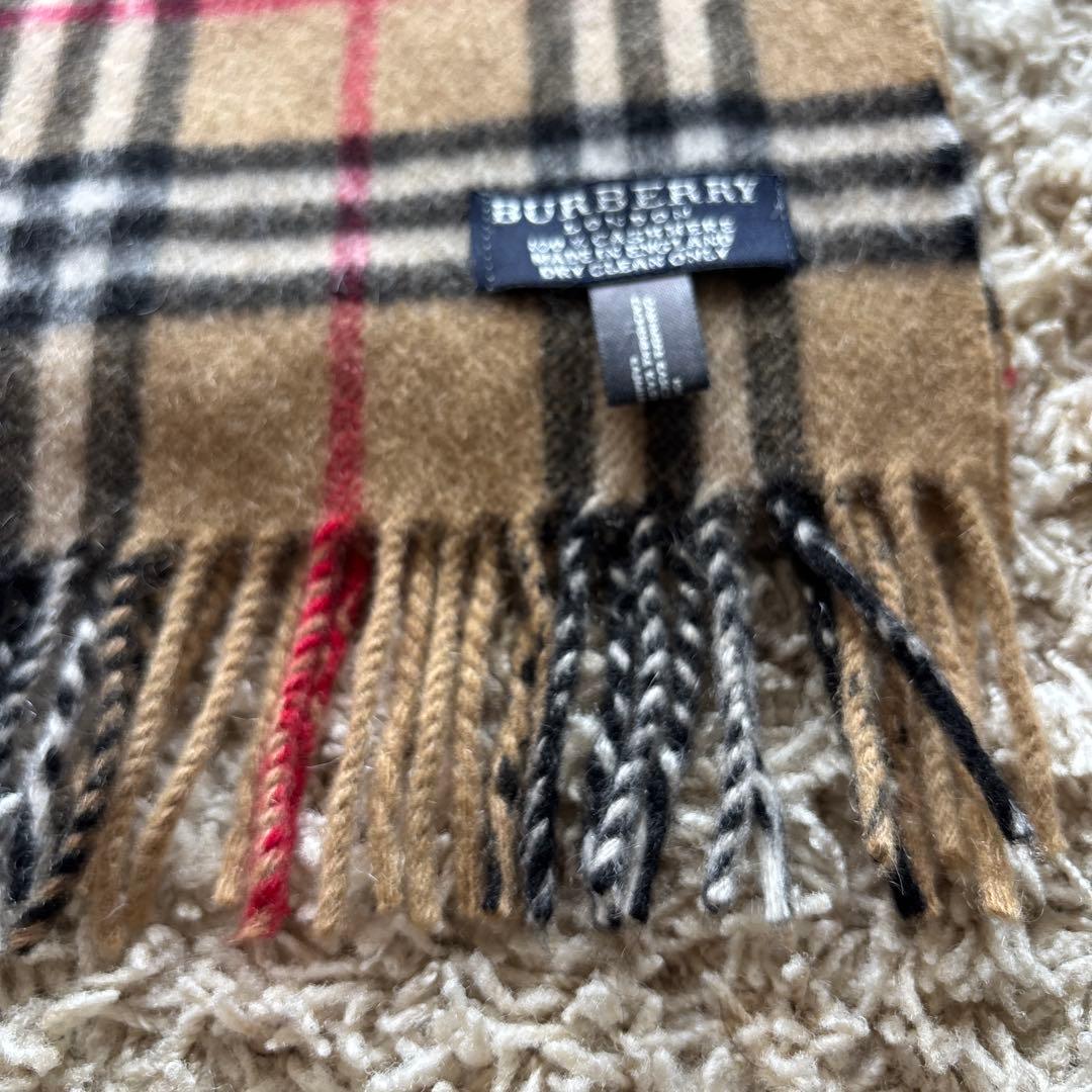 【極美品】BURBERRY バーバリー マフラー カシミヤ100% ノバチェック