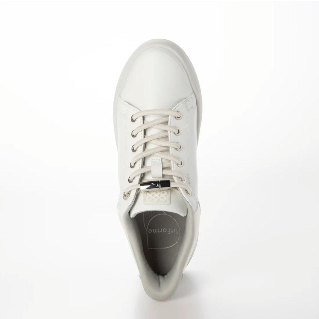 fitfit 新品未使用24cm ◆撥水ハンズフリースニーカー(ホワイト)