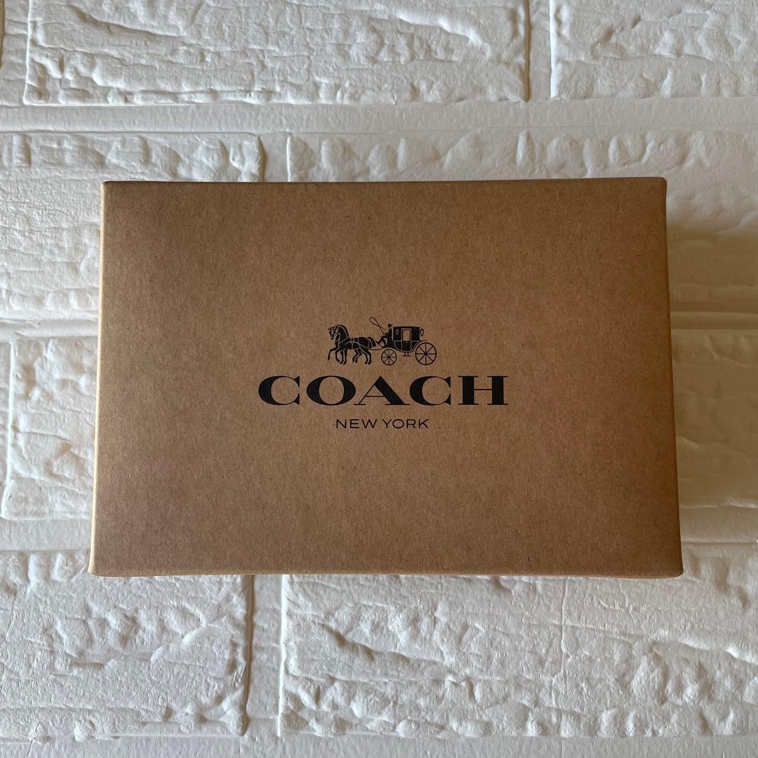 週末セール‼️ 新品COACH 二つ折り財布 ブラウン/レッド 赤 ギフト 箱付き