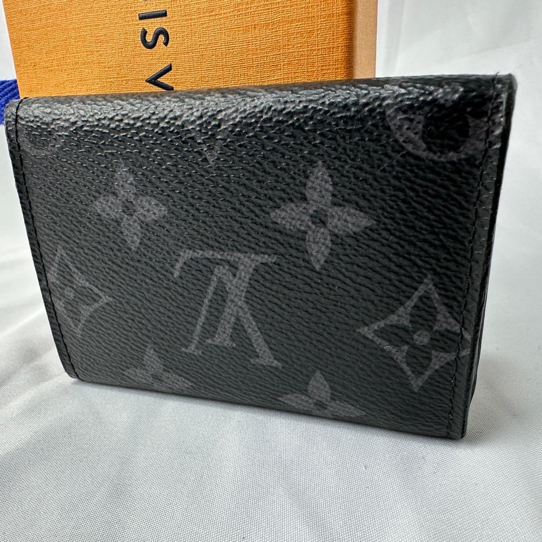 【美品】ルイヴィトン 折り財布 ディスカバリー コンパクト モノグラムエクリプス