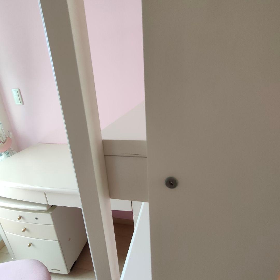 引取限定●学習机付属の棚のみ●本棚●白ピンク●お姫様●プリンセス●かわいい