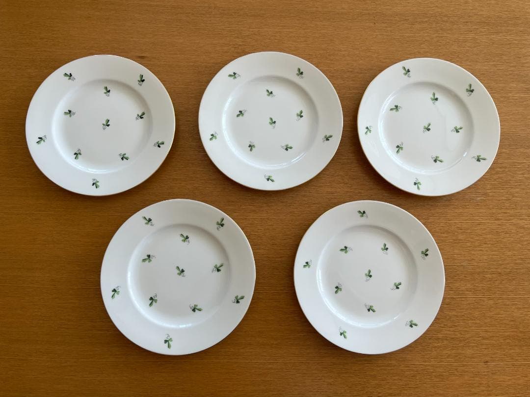 アウガルテン　ウィーン　スキャタードグレープリーブス　葡萄葉　ケーキプレート