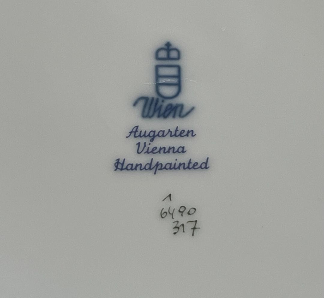 アウガルテン　ウィーン　スキャタードグレープリーブス　葡萄葉　ケーキプレート