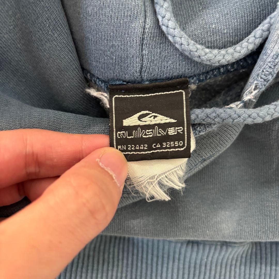 Old Quiksilver パーカー フェード バックロゴ オールドスケート