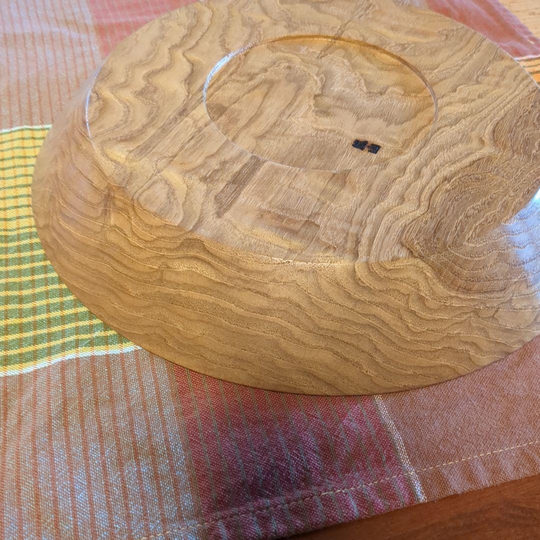 くり　大皿②手作り木工