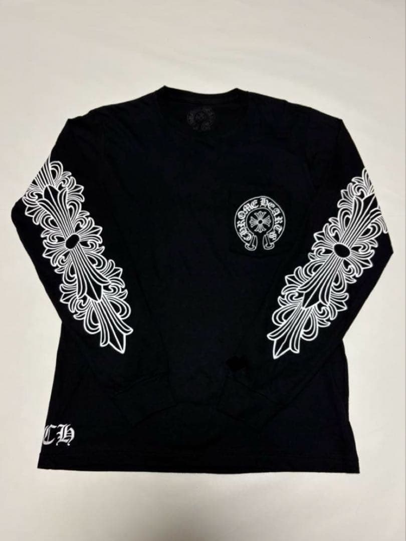 クロムハーツロンT 黒 X L