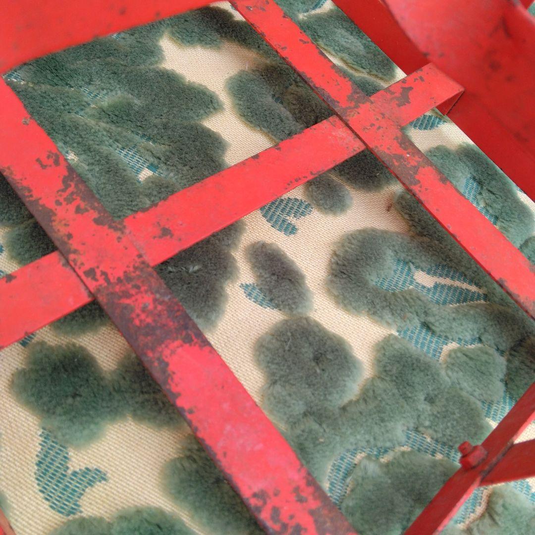 フランス　1920年代　アンティーク　アイアンボトルキャリー