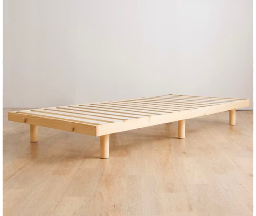 セミダブル スラットベッドフレーム/マットレス